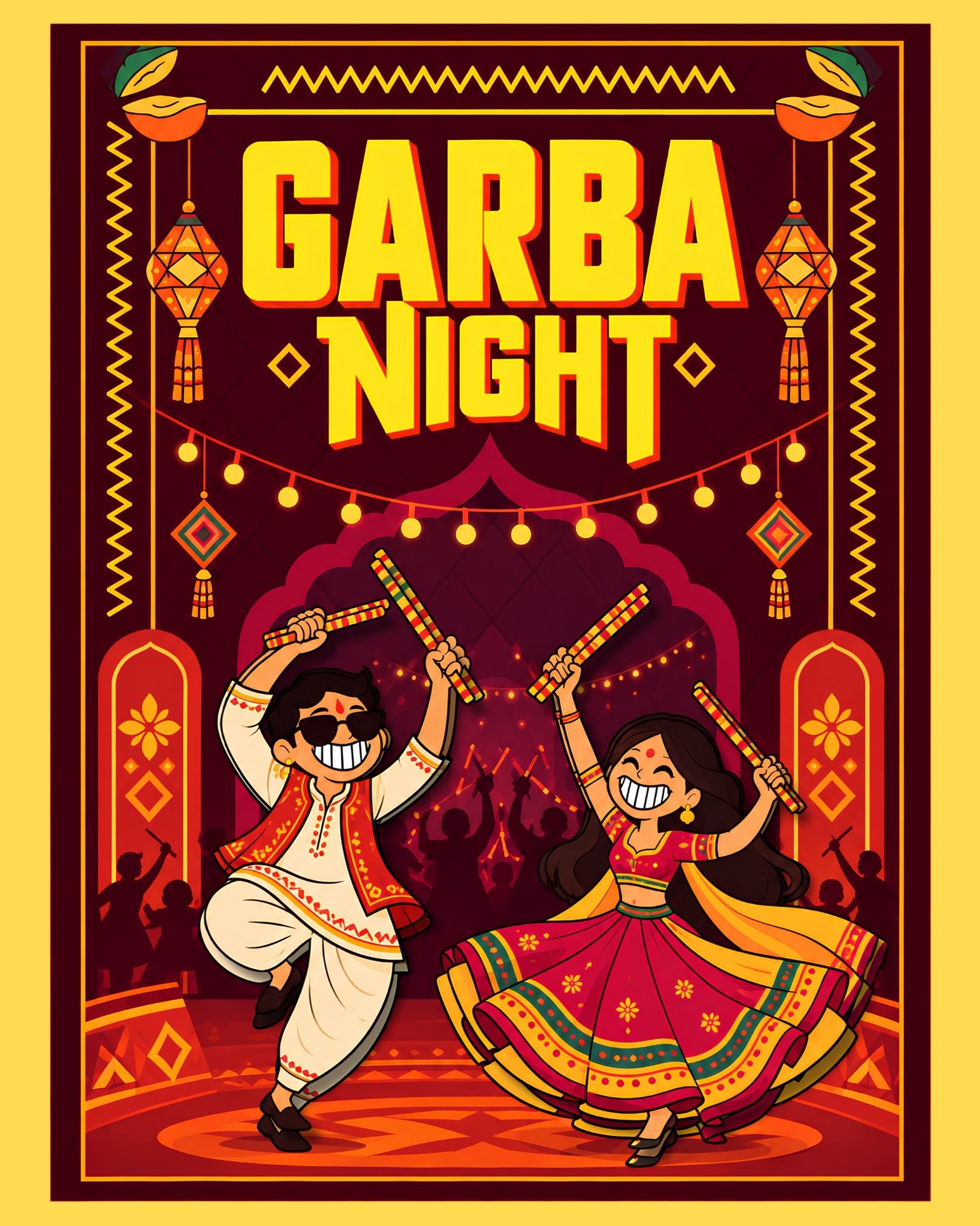 Garba and Diwali Night poster